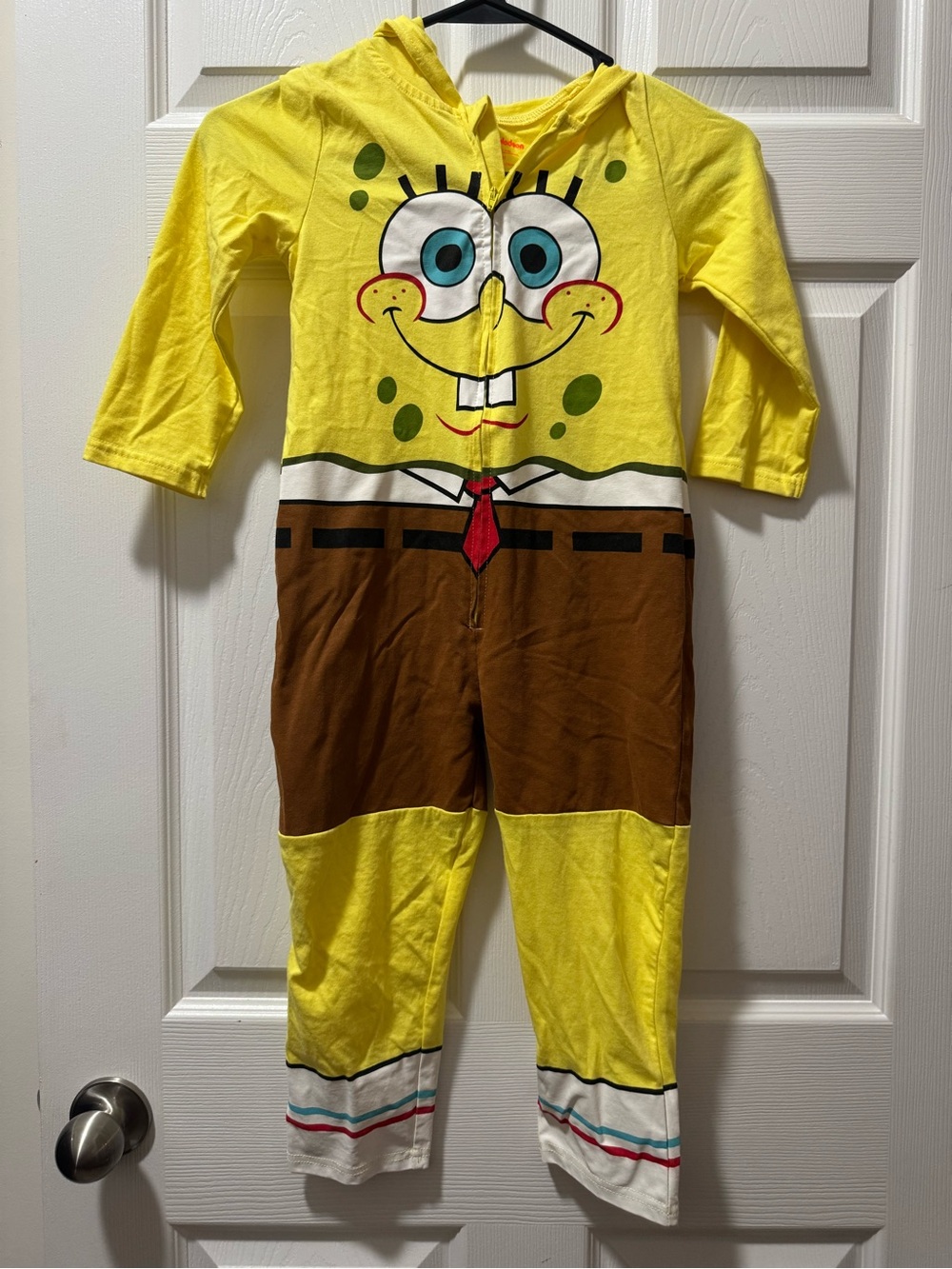 Nickelodeon Yellow SpongeBob Hooded One-Piece Romper